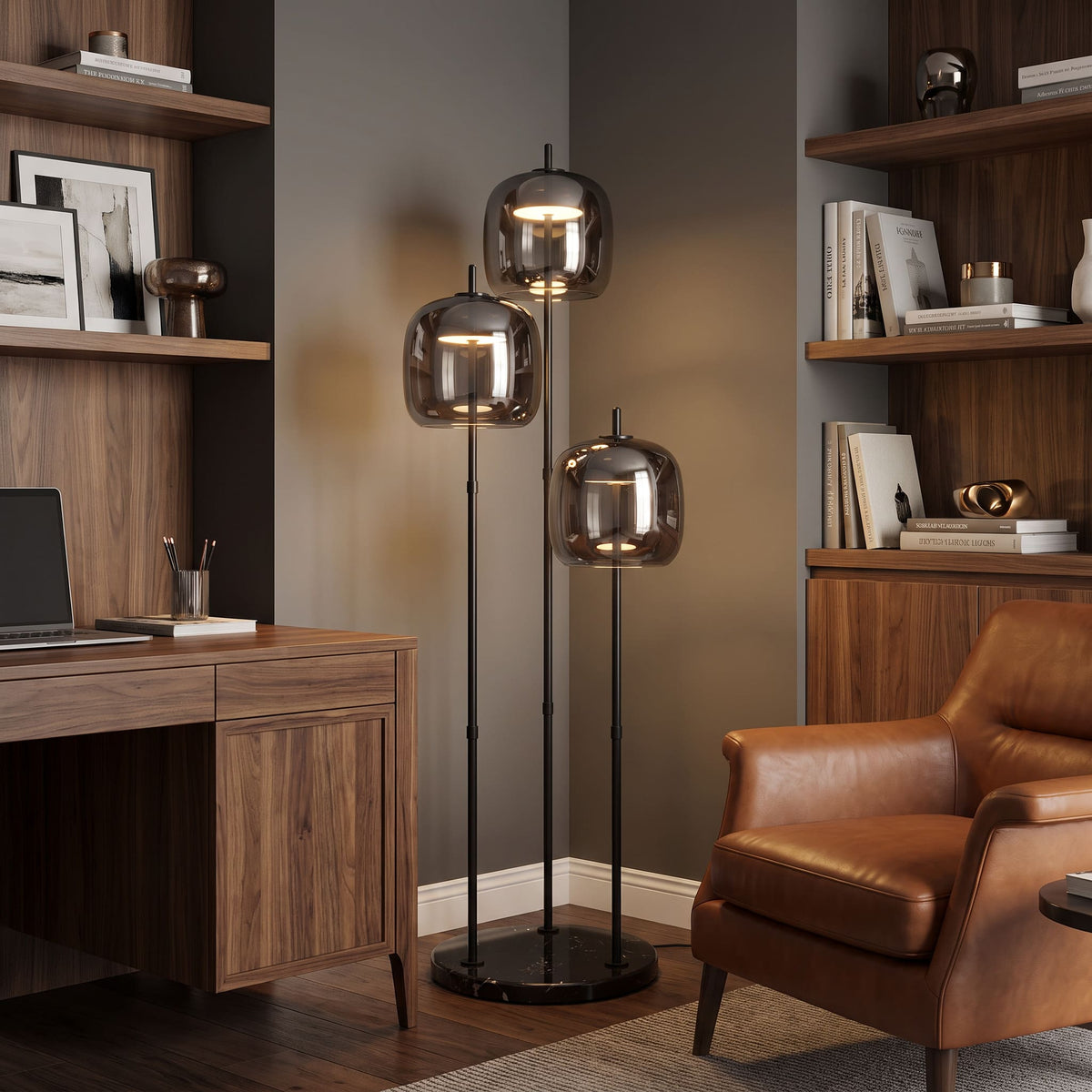 Lampadaire moderne en verre NOVA | 3 luminaires à personnaliser