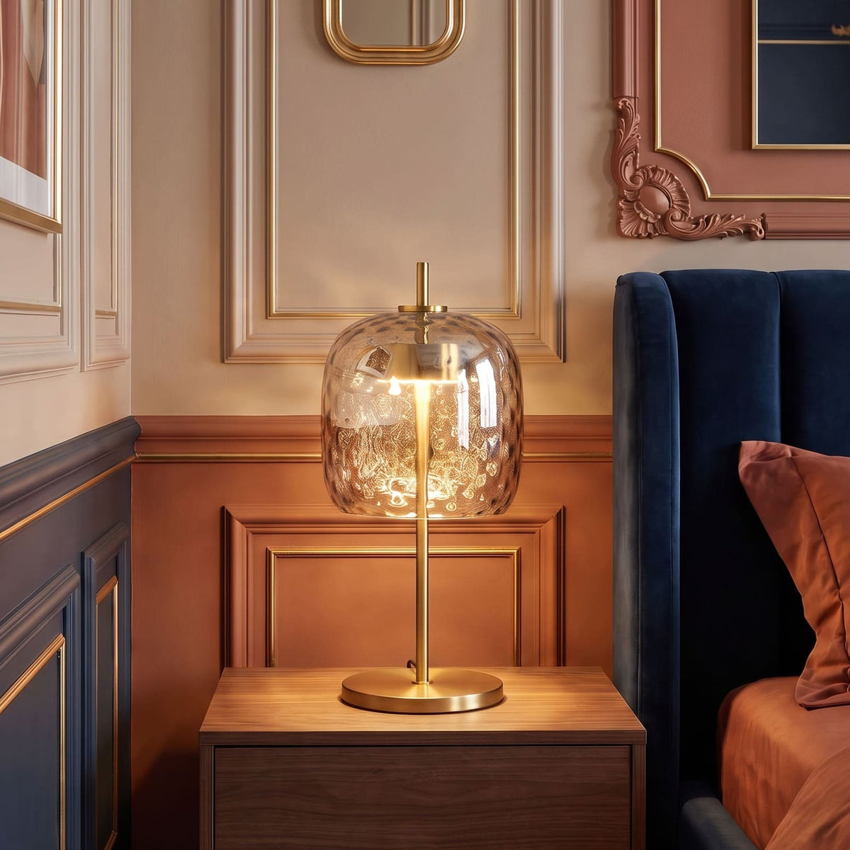 Lampe de table moderne en verre NOVA | À personnaliser