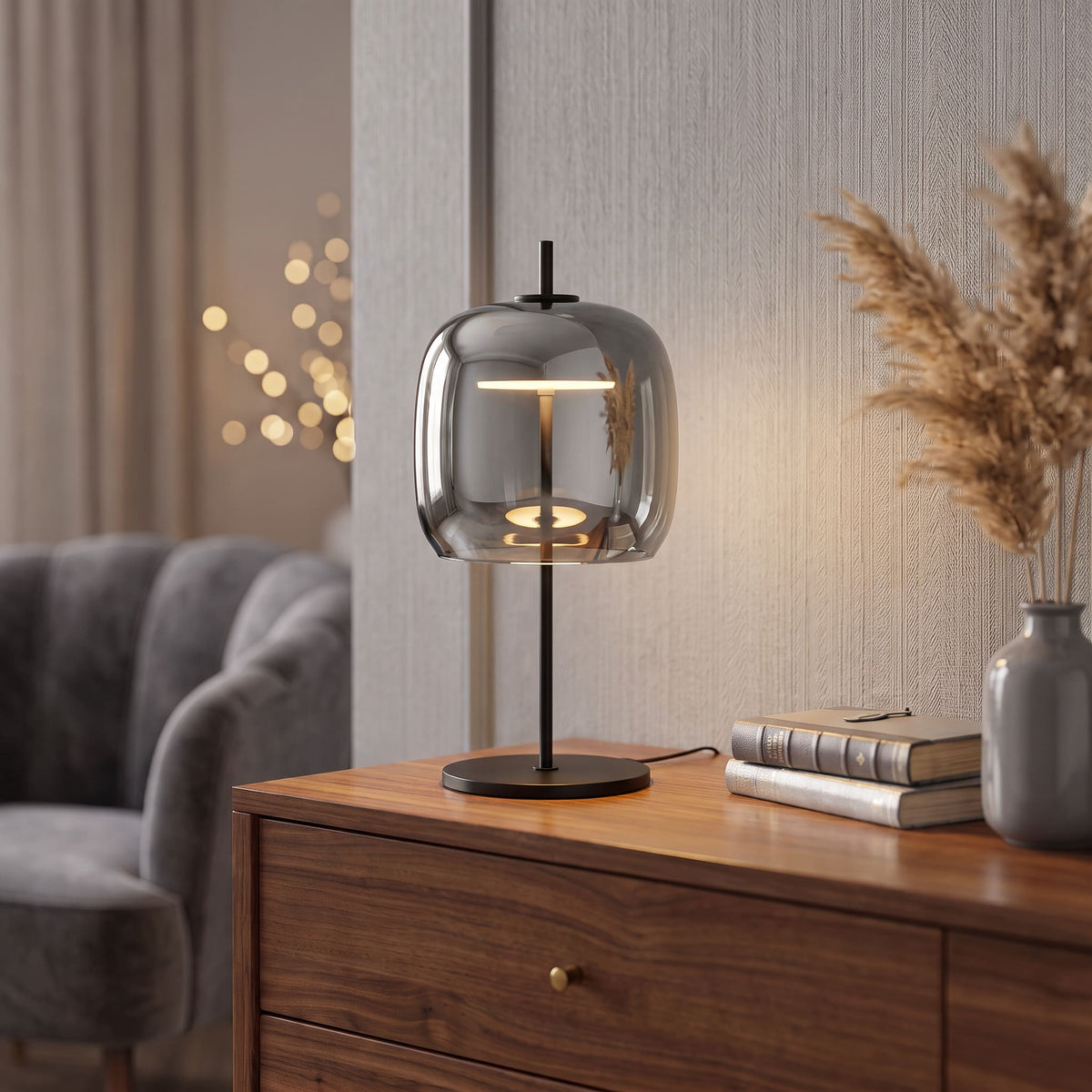 Lampe de table moderne en verre NOVA | À personnaliser