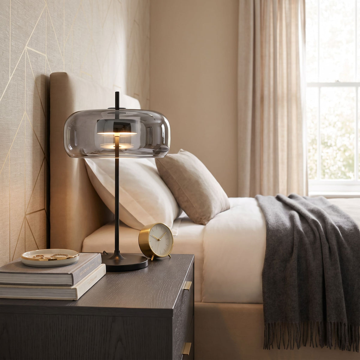 Lampe de table moderne en verre NOVA | À personnaliser
