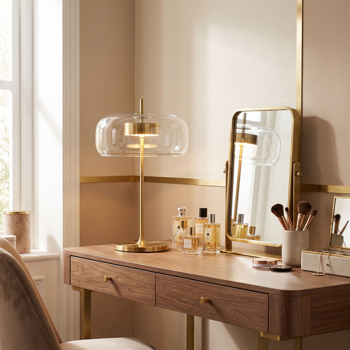 Lampe de table moderne en verre NOVA | À personnaliser