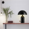 Lampe à poser design champignon Noir