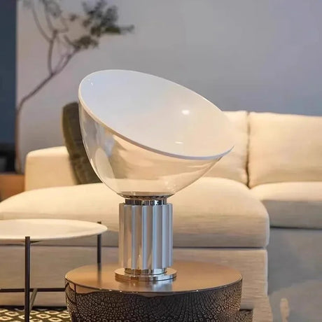 Lampe à poser design italien| Réflexion sculpturale et élégance vintage Gris / 50 cm