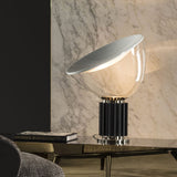 Lampe à poser design italien| Réflexion sculpturale et élégance vintage Noir / 37 cm