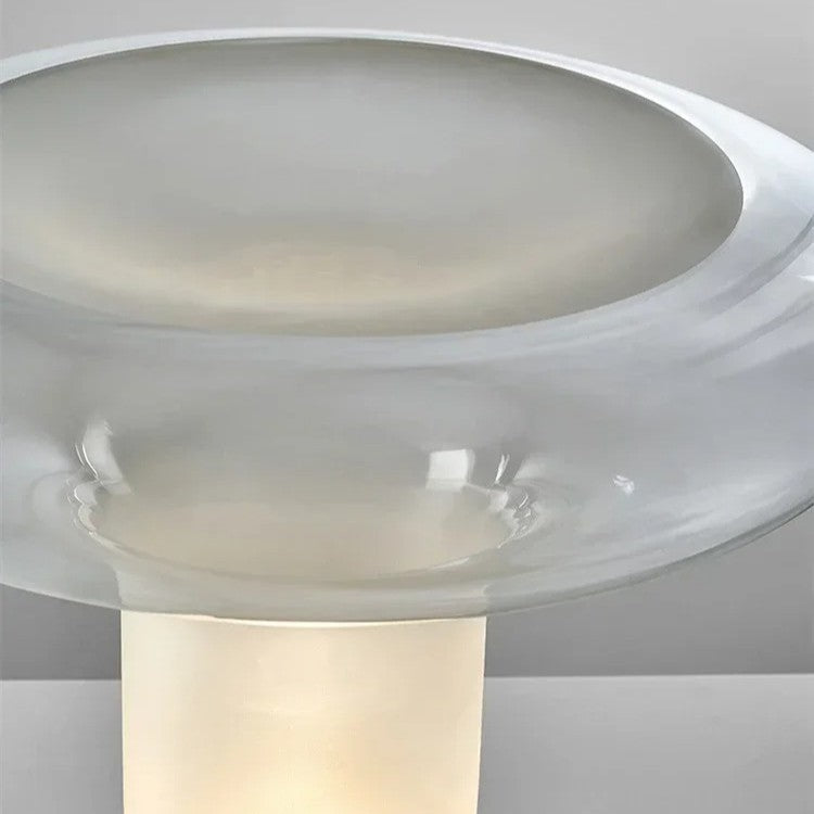 Lampe champignon en verre soufflé | Design sculptural