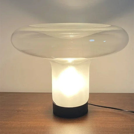 Lampe champignon en verre soufflé | Design sculptural