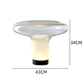 Lampe champignon en verre soufflé | Design sculptural