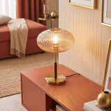 lampe de table verre vintage