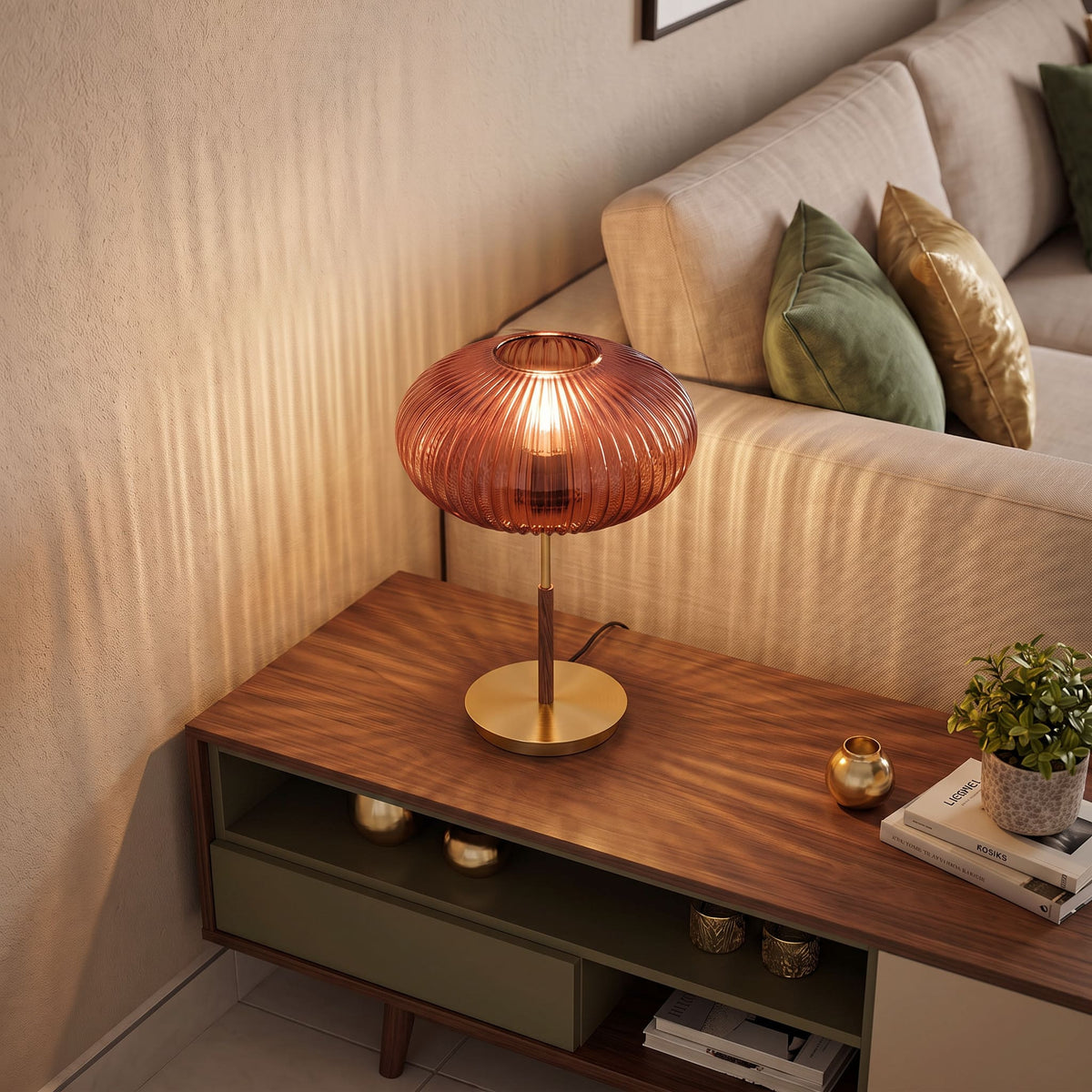lampe de table rouge