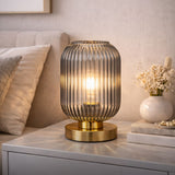 Lampe en verre soufflé vintage 