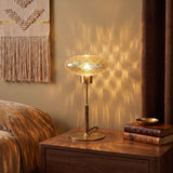 Lampe de table en laiton doré et verre - Collection CRISTALI SIGNATURE