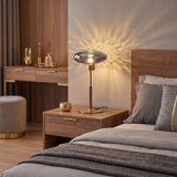 Lampe de table en laiton doré et verre - Collection CRISTALI SIGNATURE