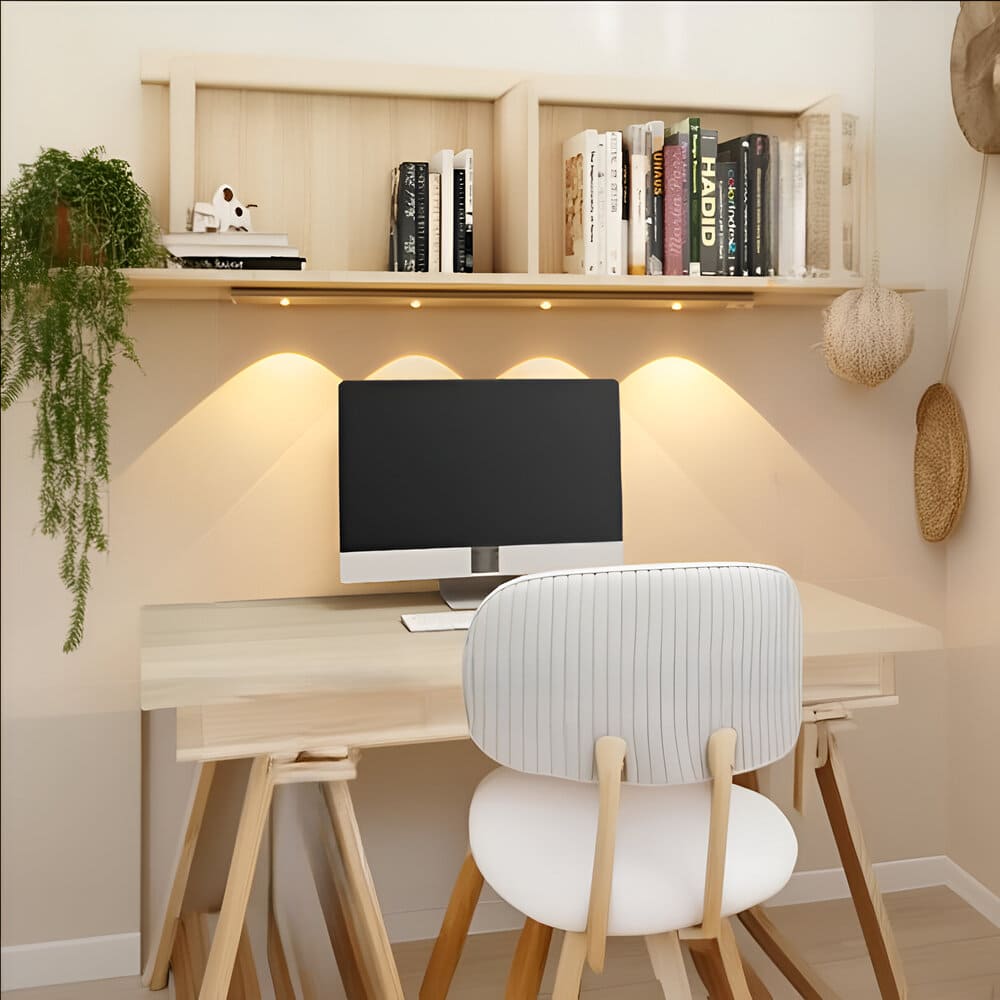 Lampe Led Sans Fil | Réglette Avec Détecteur De Mouvement 60 Cm / 4 Argent Individuelle