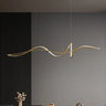Lustre LED design ondulé | Chic & minimaliste Or / 120 cm / Blanc froid