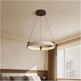 Lustre anneau en pierre naturelle