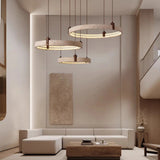 Lustre anneau en pierre naturelle