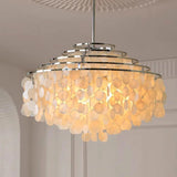 Lustre design en coquillages naturelles