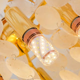 Lustre design en coquillages naturelles