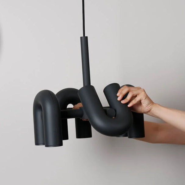 Lustre design tubulaire contemporain