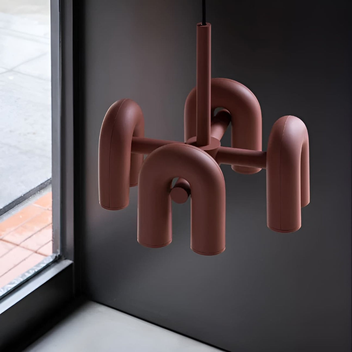 Lustre design tubulaire contemporain