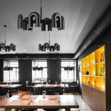 Lustre design tubulaire contemporain