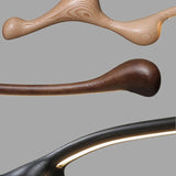 Lustre organique en bois massif | Design sculptural