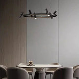 Lustre suspendu à spots orientables | Structure graphique et éclairage directionnel