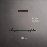 Lustre suspendu à spots orientables | Structure graphique et éclairage directionnel 6 Rectangulaire / Blanc chaud