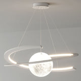 Lustre suspendu planétaire | Design futuriste & ambiance céleste