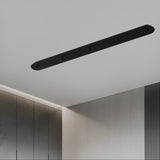 Socle de plafond rectangulaire / Noir / 125cm