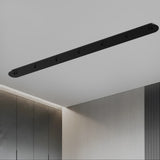 Rectangular ceiling plinth / Black / 155cm