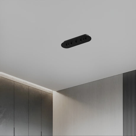 Rectangular ceiling base / Black / 35cm