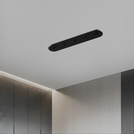 Rectangular ceiling plinth / Black / 65cm