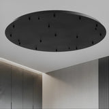 Socle de plafond rond / Noir / Ø 85cm