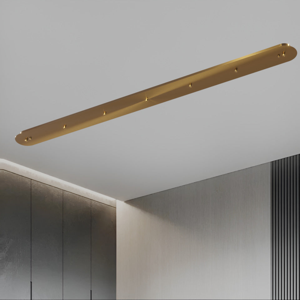 Rectangular ceiling plinth / Gold / 155cm