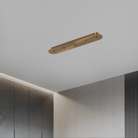 Rectangular ceiling plinth / Gold / 65cm