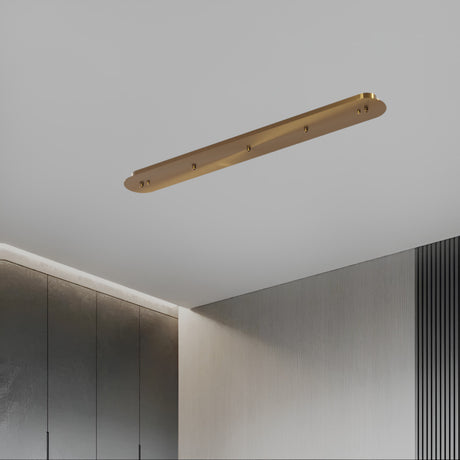 Rectangular ceiling plinth / Gold / 95cm