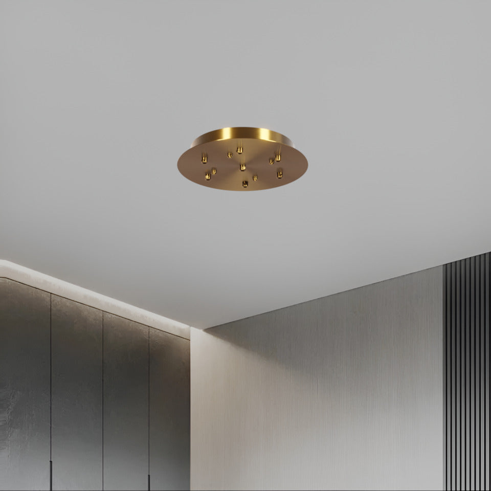 Round ceiling base / Gold / Ø 25cm