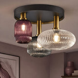 Plafonnier en verre vintage CRISTALI | 3 luminaires à personnaliser