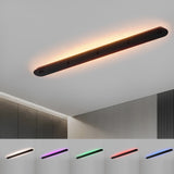 Rectangular ceiling plinth / Black / 125cm