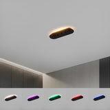 Rectangular ceiling base / Black / 35cm