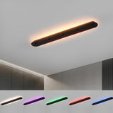 Rectangular ceiling plinth / Black / 95cm