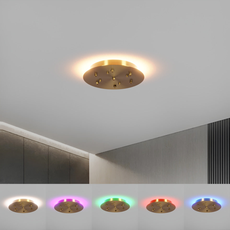 Round ceiling base / Gold / Ø 25cm