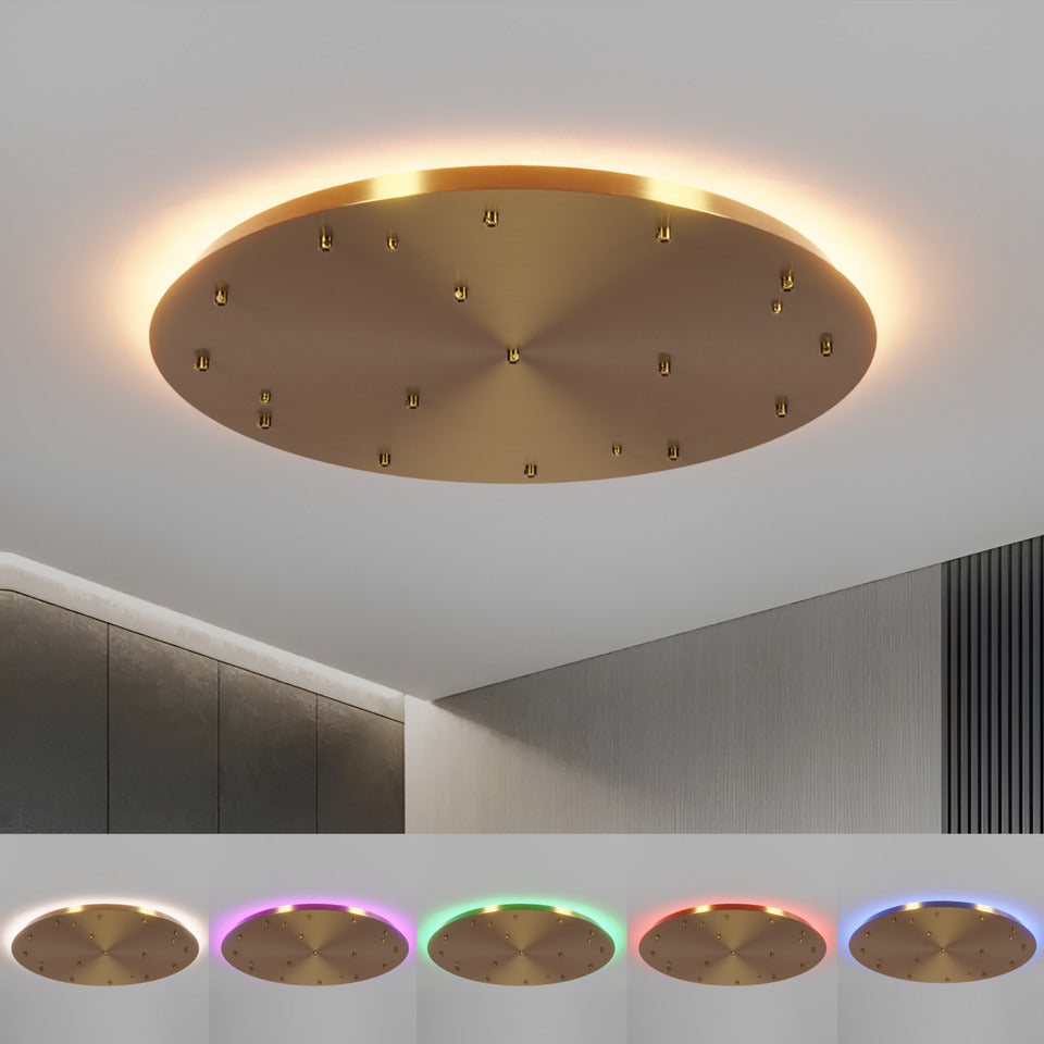 Round ceiling base / Gold / Ø 65cm