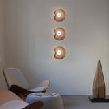 Applique murale en verre artistique | Luminaire décoratif au design organique et lumineux