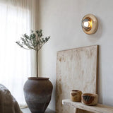 Applique murale dorée ou crème design sphérique | Luminaire mural art déco