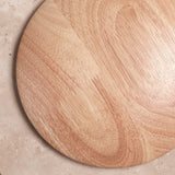 Applique murale cercle bois & pierre rétroéclairée | Luminaire mural au design naturel