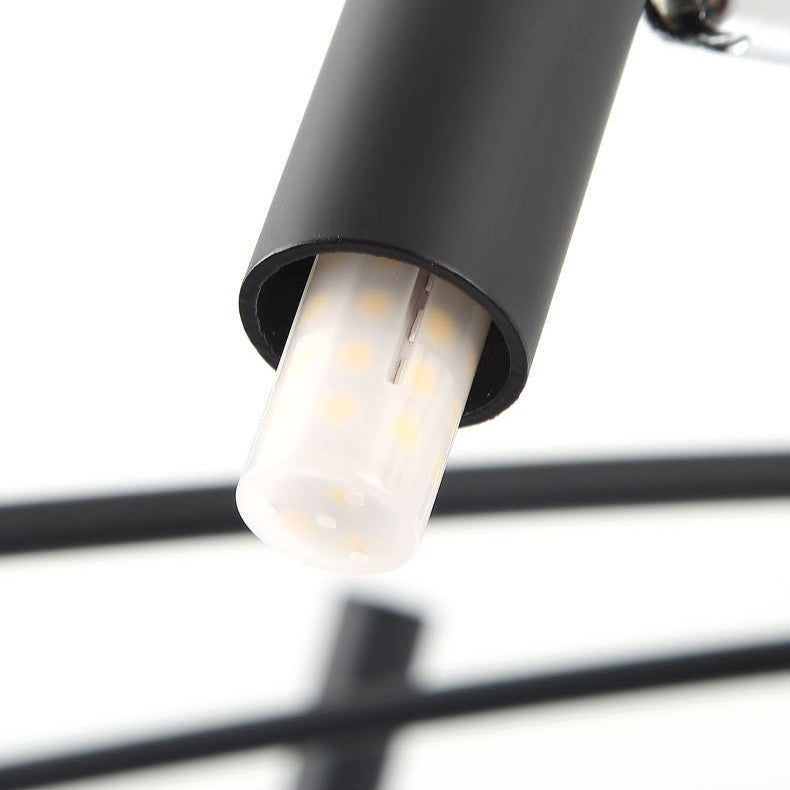 Lustre circulaire architectural en tubes à LED | Luminaire au design moderne