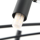 Lustre circulaire architectural en tubes à LED | Luminaire au design moderne