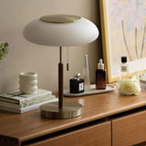 Lampe à poser abat jour en verre strié | Élégance Rétro chic